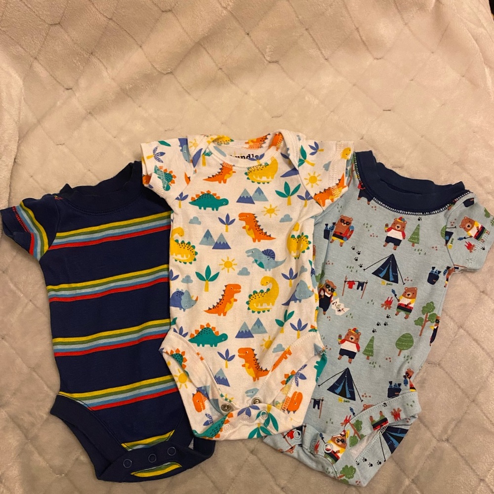 Multi color baby body suits